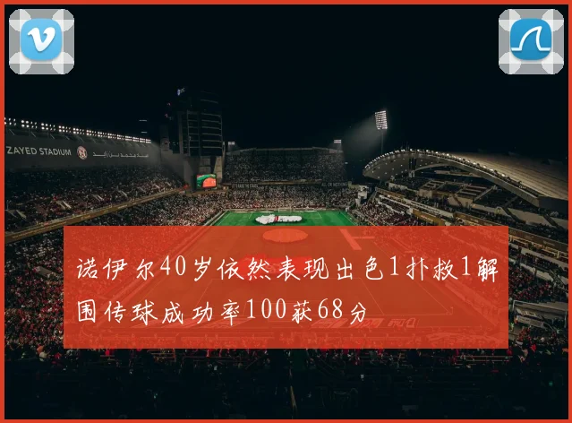 诺伊尔40岁依然表现出色1扑救1解围传球成功率100获68分