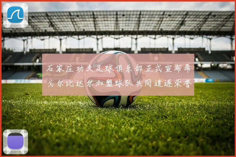 石家庄功夫足球俱乐部正式宣布希戈尔比达尔加盟球队共同追逐荣誉